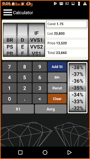 EZcalc Diamonds screenshot