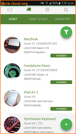 EZOfficeInventory screenshot