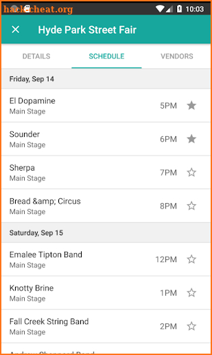 EZUp Events screenshot