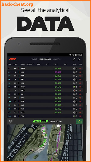 F1 Live Timing screenshot