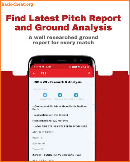F11 - Fantasy Tips For Dream11, Cricket & Football screenshot