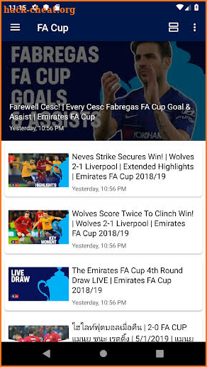 FA Cup News and Game Highlights screenshot