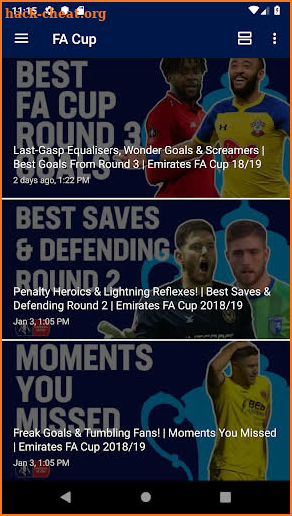 FA Cup News and Game Highlights screenshot