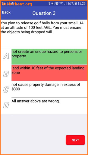 FAA Part 107 Prep Exam 2019 - remote pilot pass screenshot