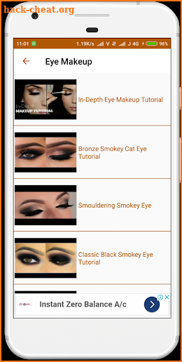 Face & Eye Mekeup Tutorial Videos screenshot