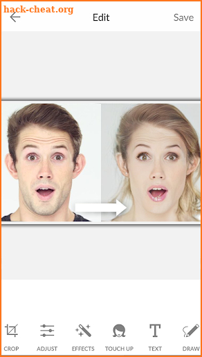 Face Changer Gender Transformation App screenshot