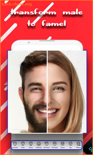 Face Changer Gender Transformation Apps screenshot