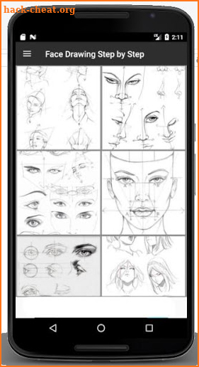 Face Drawing Step by Step screenshot