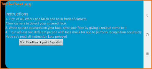 Face Recognition From Face Mask screenshot