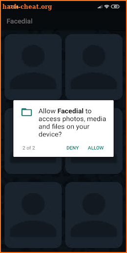 Facedial screenshot