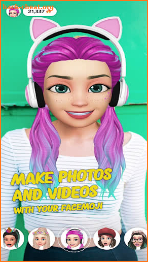 Facemoji 3D Face Emoji Avatar screenshot