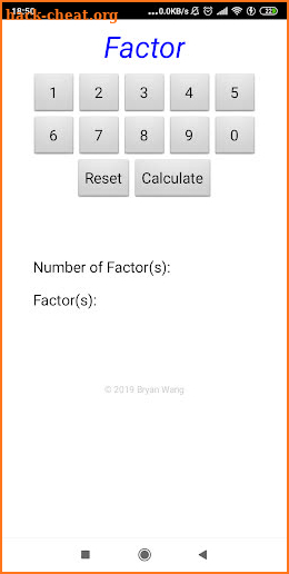 Factor screenshot