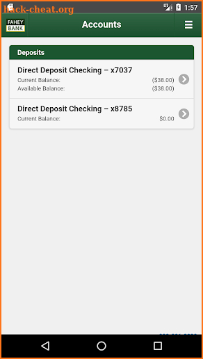 Fahey Bank Mobile Banking screenshot