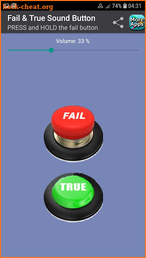 Fail & True Sound Button screenshot