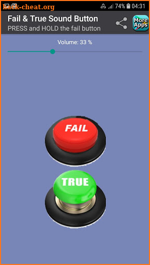 Fail & True Sound Button screenshot