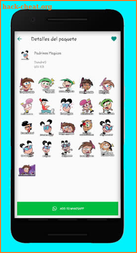 Fairly OddParents Stickers for WhatsApp screenshot