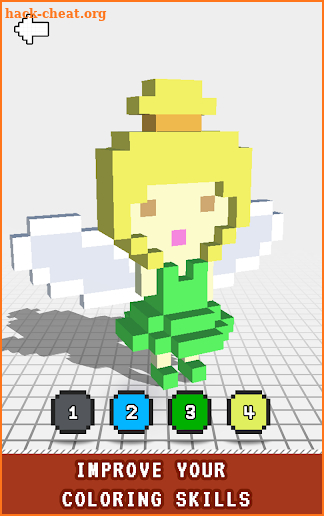 Fairy 3D Color by Number - Pixel Art 3D Coloring screenshot