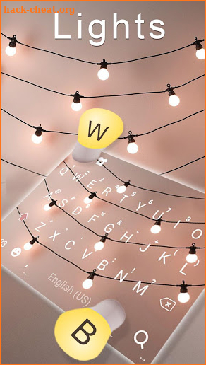 Fairy Light Keyboard Theme screenshot