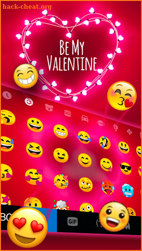 Fairy Lights Love Keyboard Background screenshot