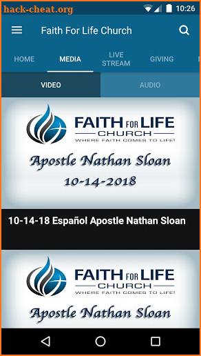 Faith For Life Church screenshot