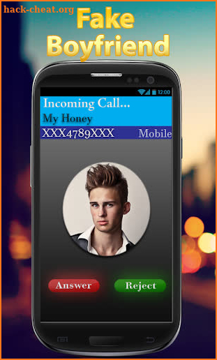 Fake boyfriend is calling screenshot