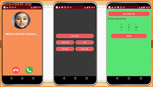 Fake Call & Chat From ARIANA GRAND screenshot