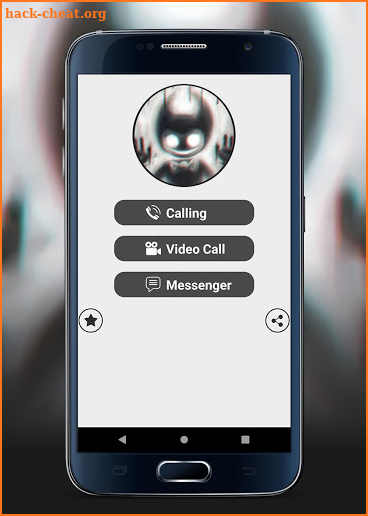 Fake call and video chat whith Bendy screenshot