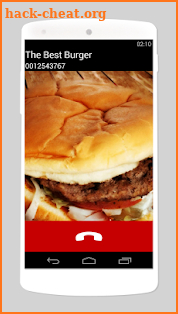 fake call burger screenshot