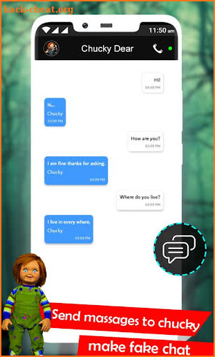 Fake Call from Chucky Doll chat & photo editor screenshot