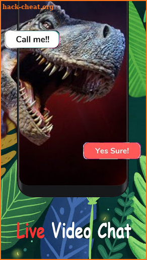 Fake call from Dinosaur World- Jurassic game screenshot