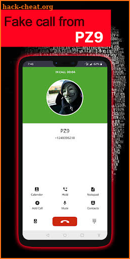 fake call from PZ9 screenshot