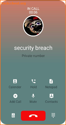 fake Call from Security Breach screenshot