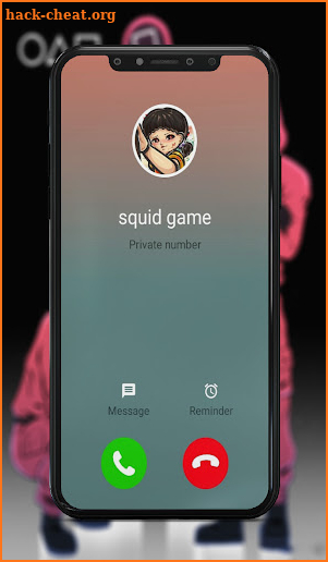 Fake call from Squid Game screenshot