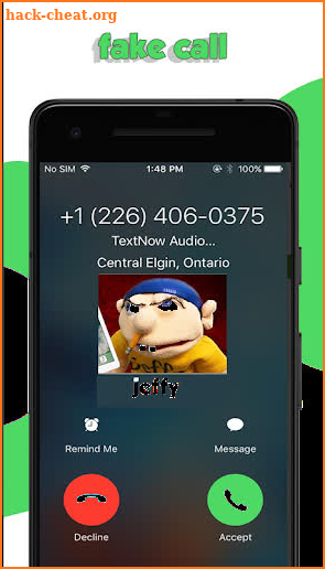 Fake Call Jeffy screenshot