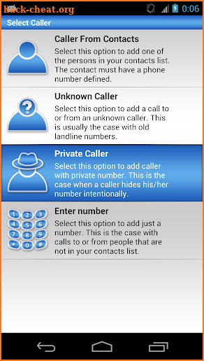 Fake Call Log screenshot