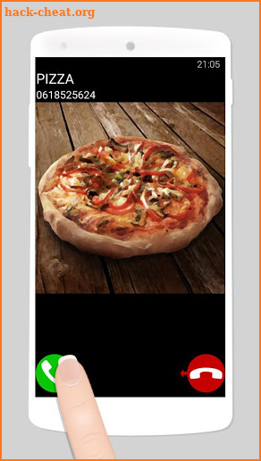 fake call pizza game screenshot