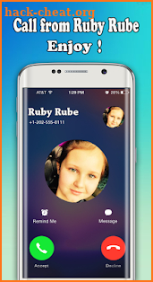 Fake Call Ruby Rube  For Free 2018 screenshot