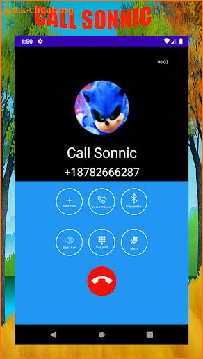 Fake Call Sonnic 📱 Chat And video call📱 screenshot