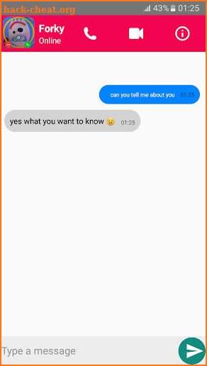 Fake Call Video Live Chat With : Forky Toy screenshot
