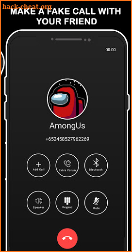 Fake chat Call with  Among-Simulator screenshot