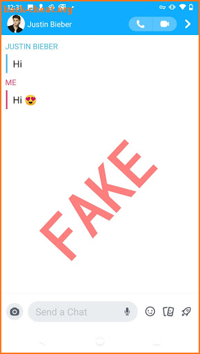 Fake Chat Maker for Snapfake-Spoof app screenshot