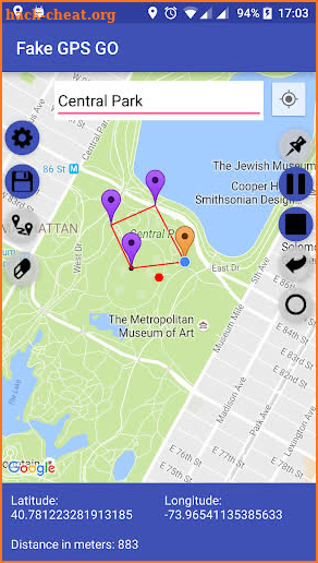 Fake GPS GO screenshot