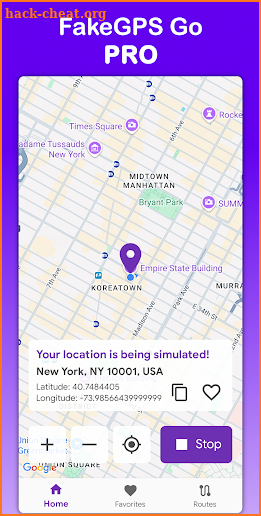 Fake GPS Go Pro screenshot