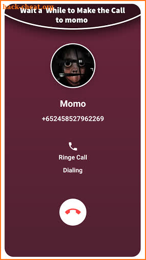 fake live chat and call Scary from momo-prank screenshot