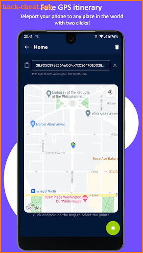 Fake Route ( Mock Location ) screenshot