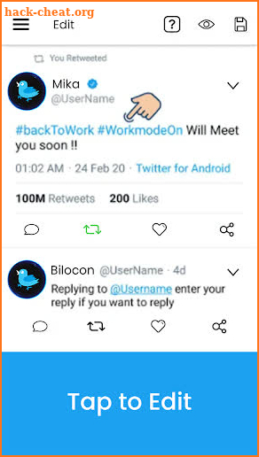 Fake Tweet-Post Creator screenshot