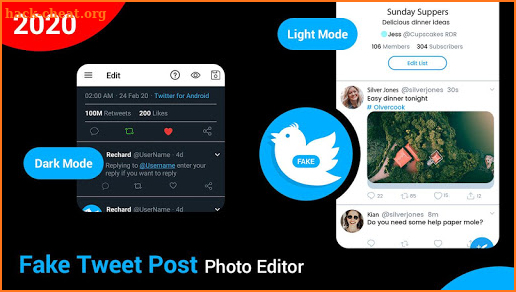 Fake Tweet Post - Fake Tweet photo editor screenshot