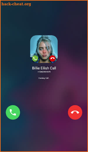 Fake Video Call From Billie Eilish screenshot