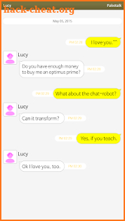 Faketalk - Chatbot screenshot