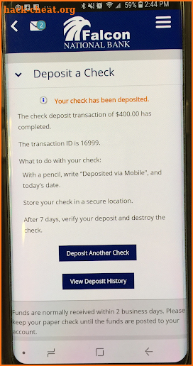 Falcon National Bank Mobile Banking screenshot